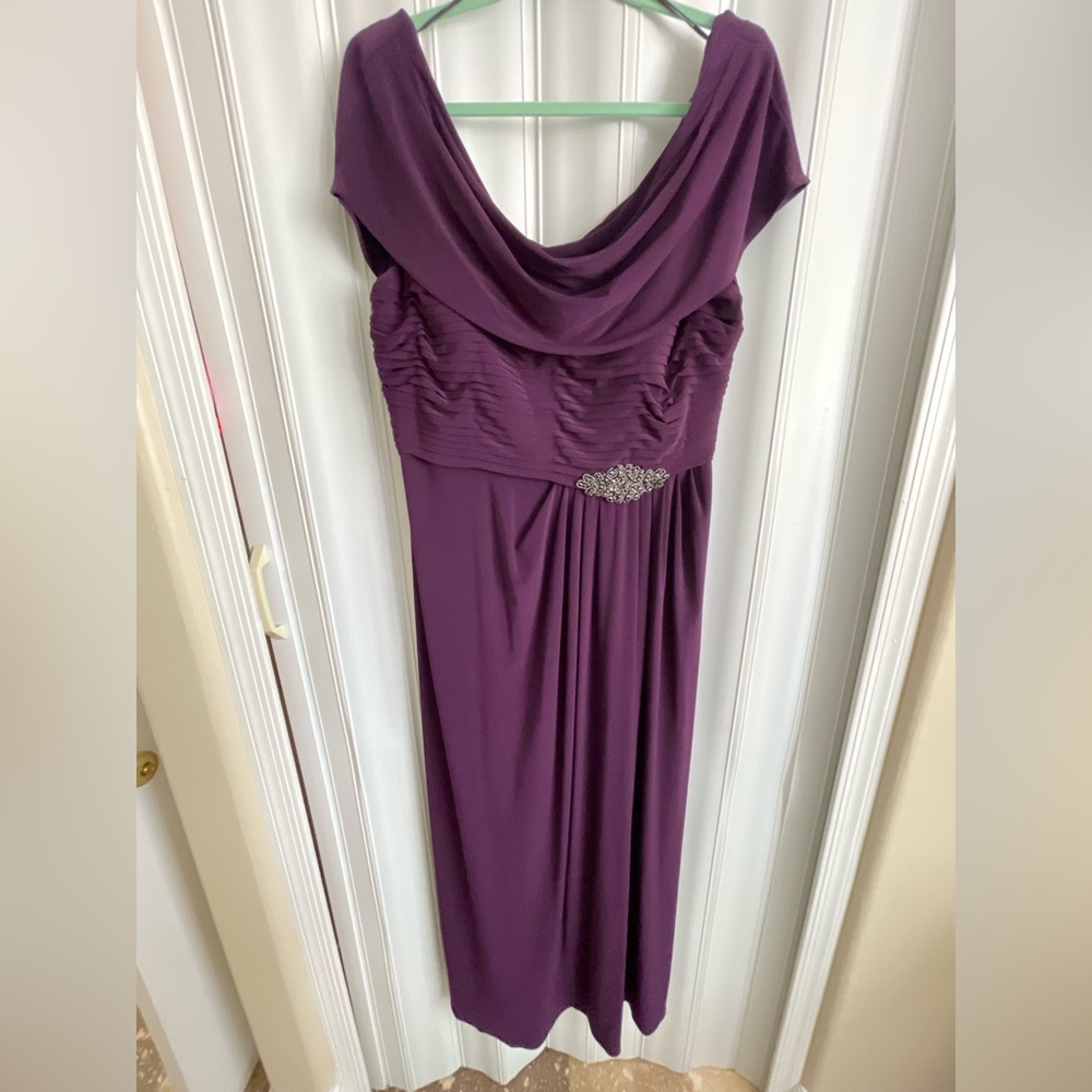 Alex Evenings Rich Purple Gown